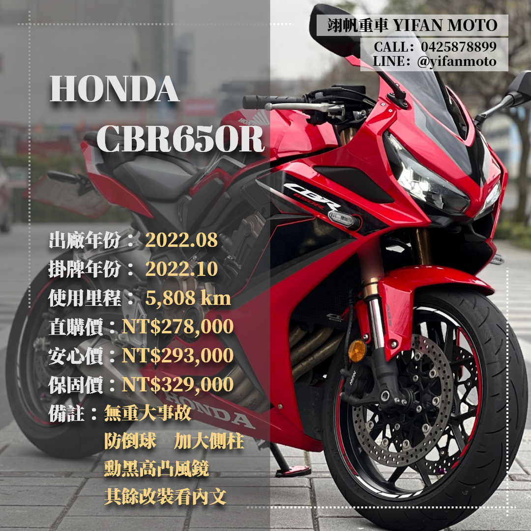 【翊帆國際重車】HONDA CBR650R - 「Webike-摩托車市」