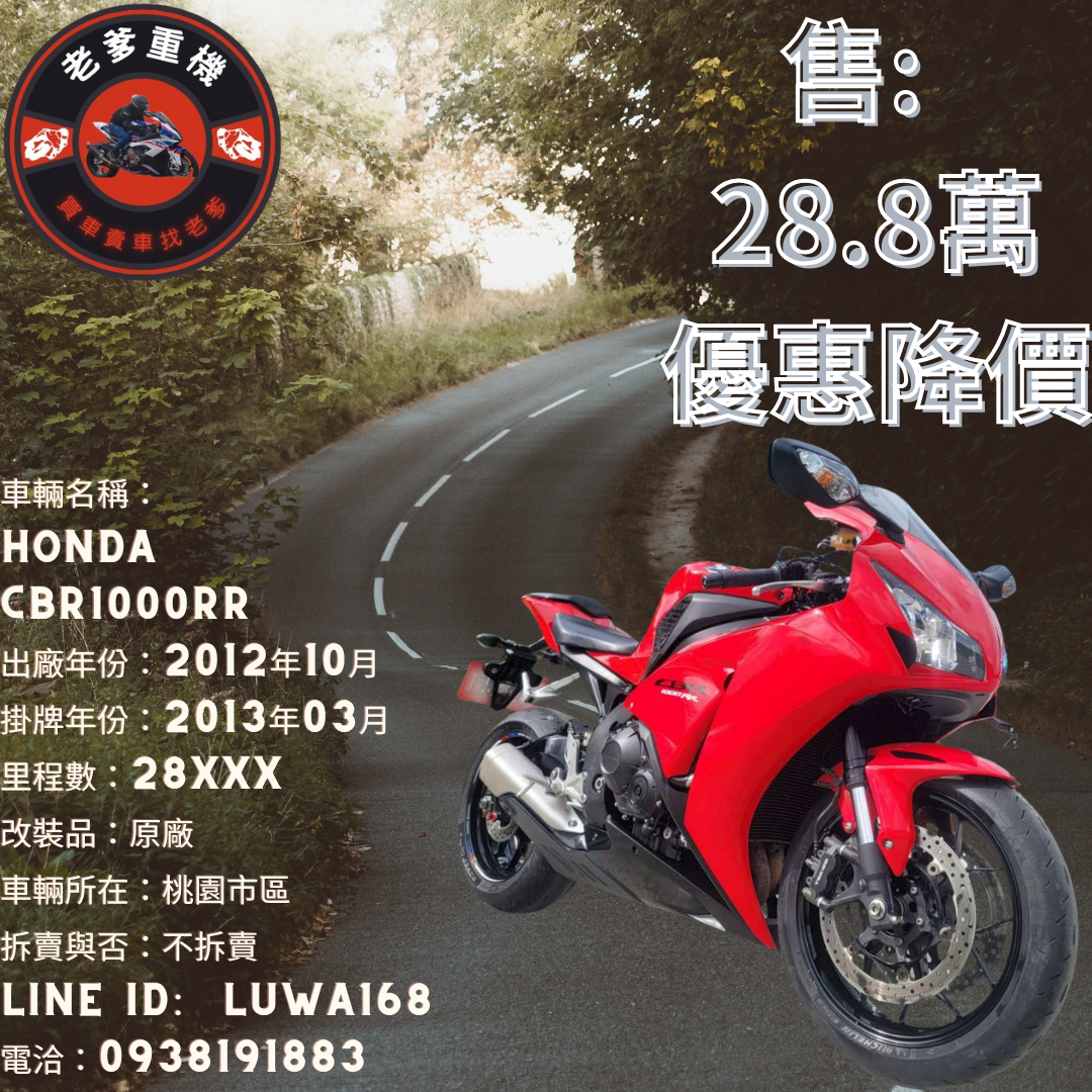 【老爹重機】HONDA CBR1000RR - 「Webike-摩托車市」