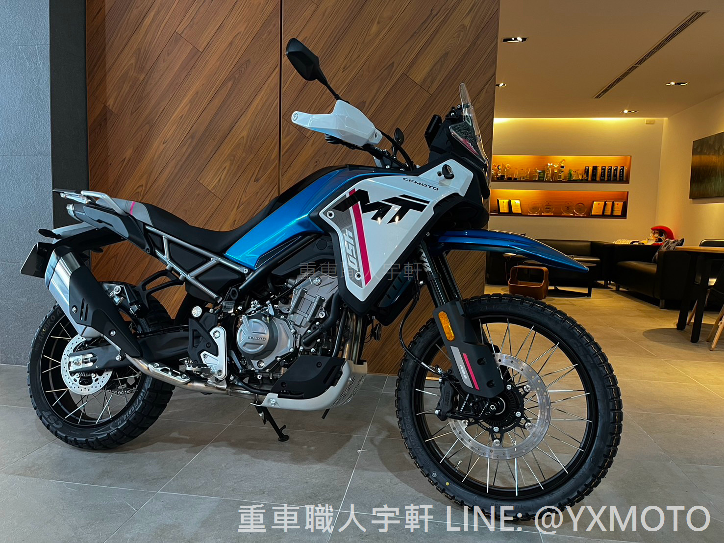 【重車銷售職人-宇軒 (敏傑)】CFMOTO 450MT - 「Webike-摩托車市」 【敏傑宇軒】CFMOTO 450MT 2024 藍白 總代理公司車