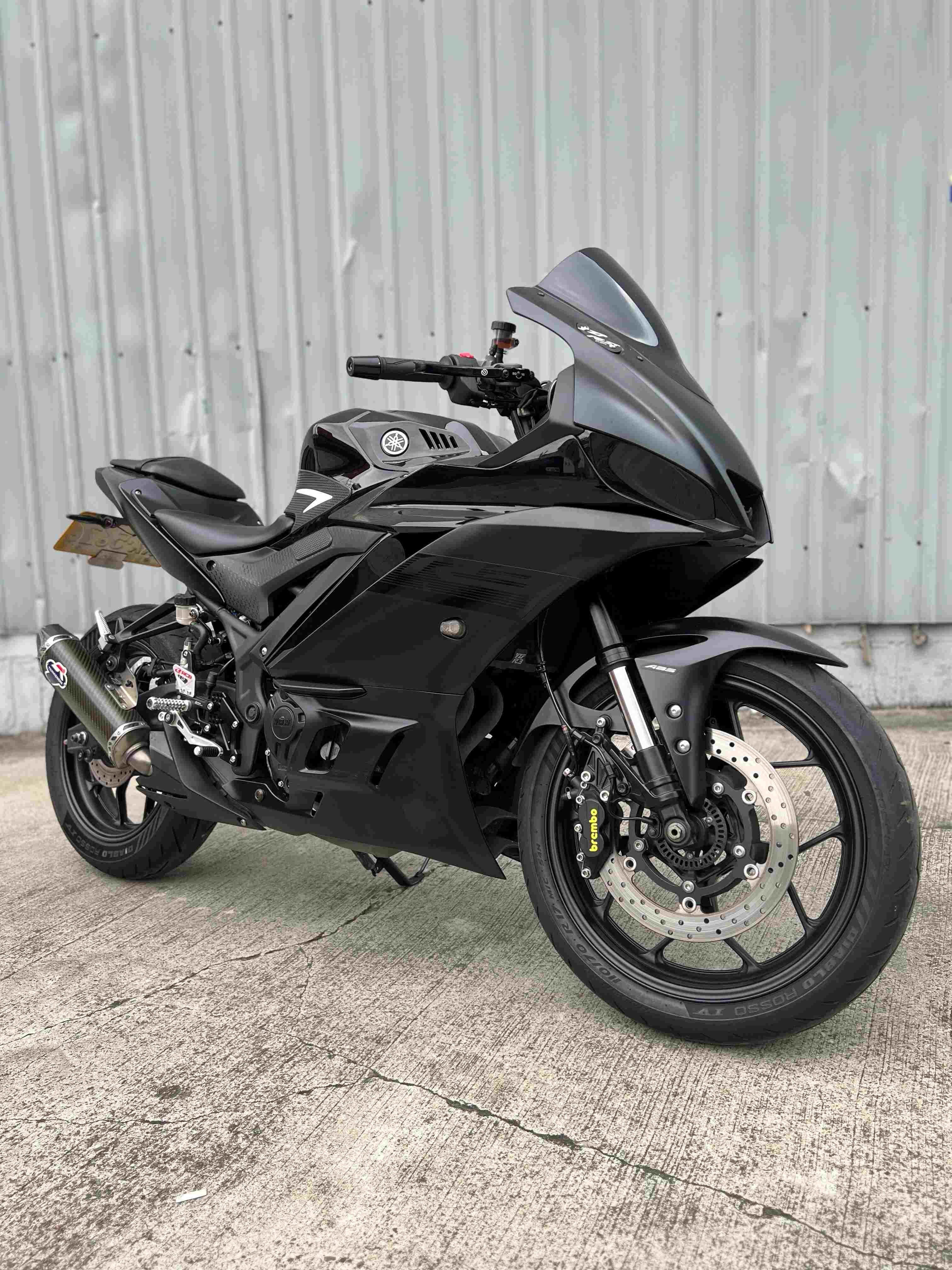 YAMAHA YZF-R3 - 中古/二手車出售中 2021年 R3 番仔管尾段排氣管、Brembo RCS15 煞車總泵&Brembo卡鉗 無摔 無重大事故 阿宏大型重機買賣 | 阿宏大型重機買賣