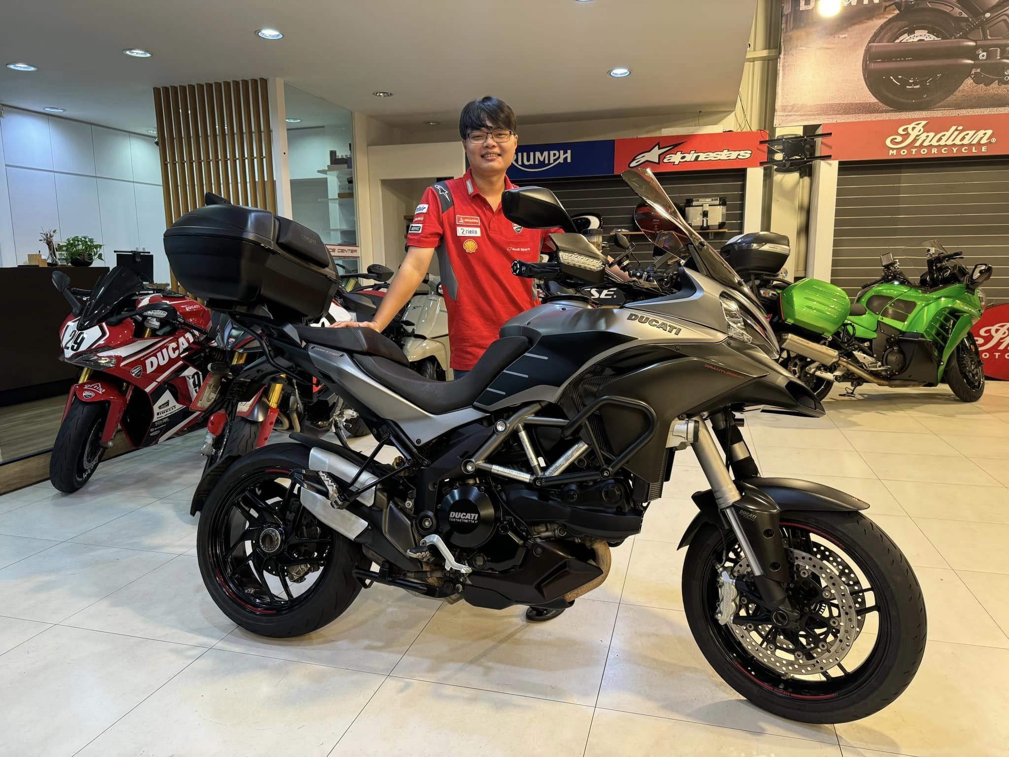 DUCATI MULTISTRADA 1200S - 中古/二手車出售中 《 康妮賀交車 》恭喜小天！再次升級 Ducati Multistrada 1200S 康妮這邊的中古車 能讓您的圓夢 | 敏傑車業資深銷售專員 康妮 Connie