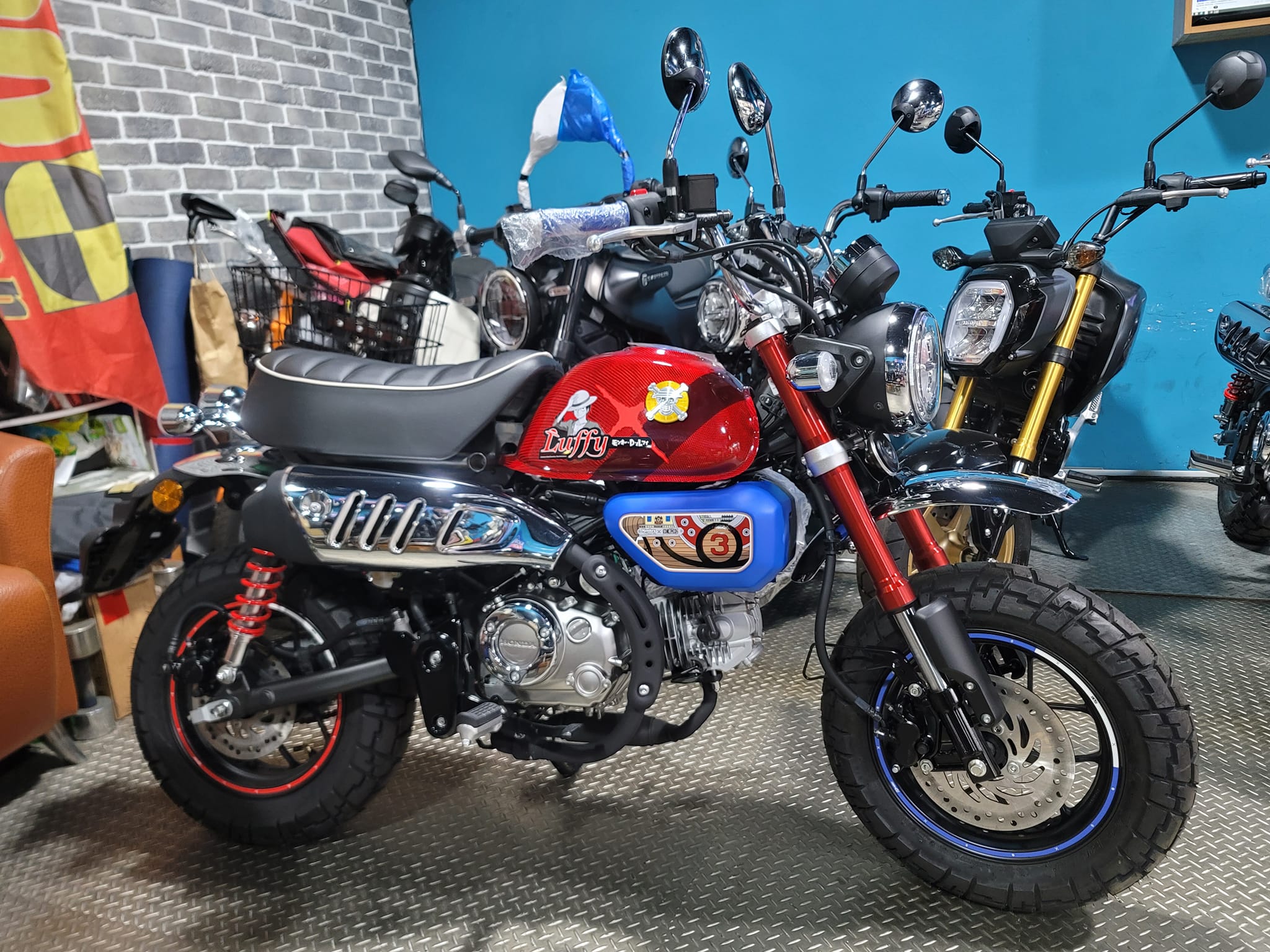 HONDA Monkey 125新車出售中 【勝大重機】HONDA MONKEY125 D.LUFFY 全球限量150台 魯夫版 ONE PIECE 航海王 | 勝大重機