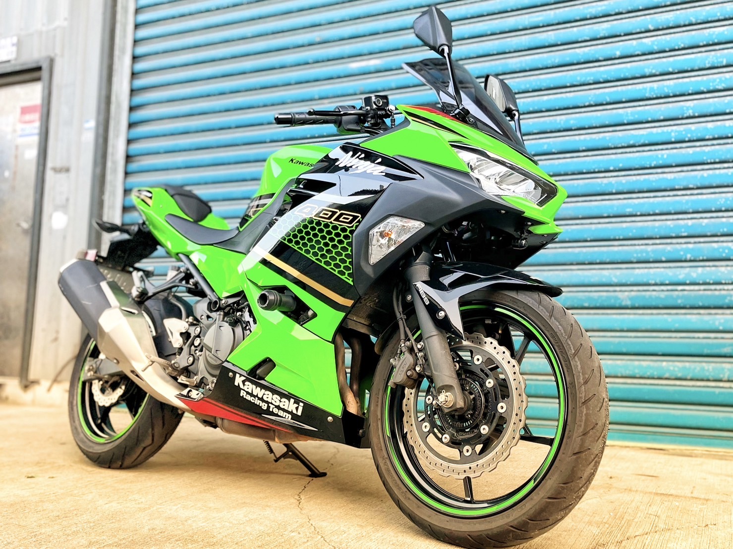 【小資族二手重機買賣】KAWASAKI NINJA400 - 「Webike-摩托車市」 綠色系 基本改裝 小資族二手重機買賣