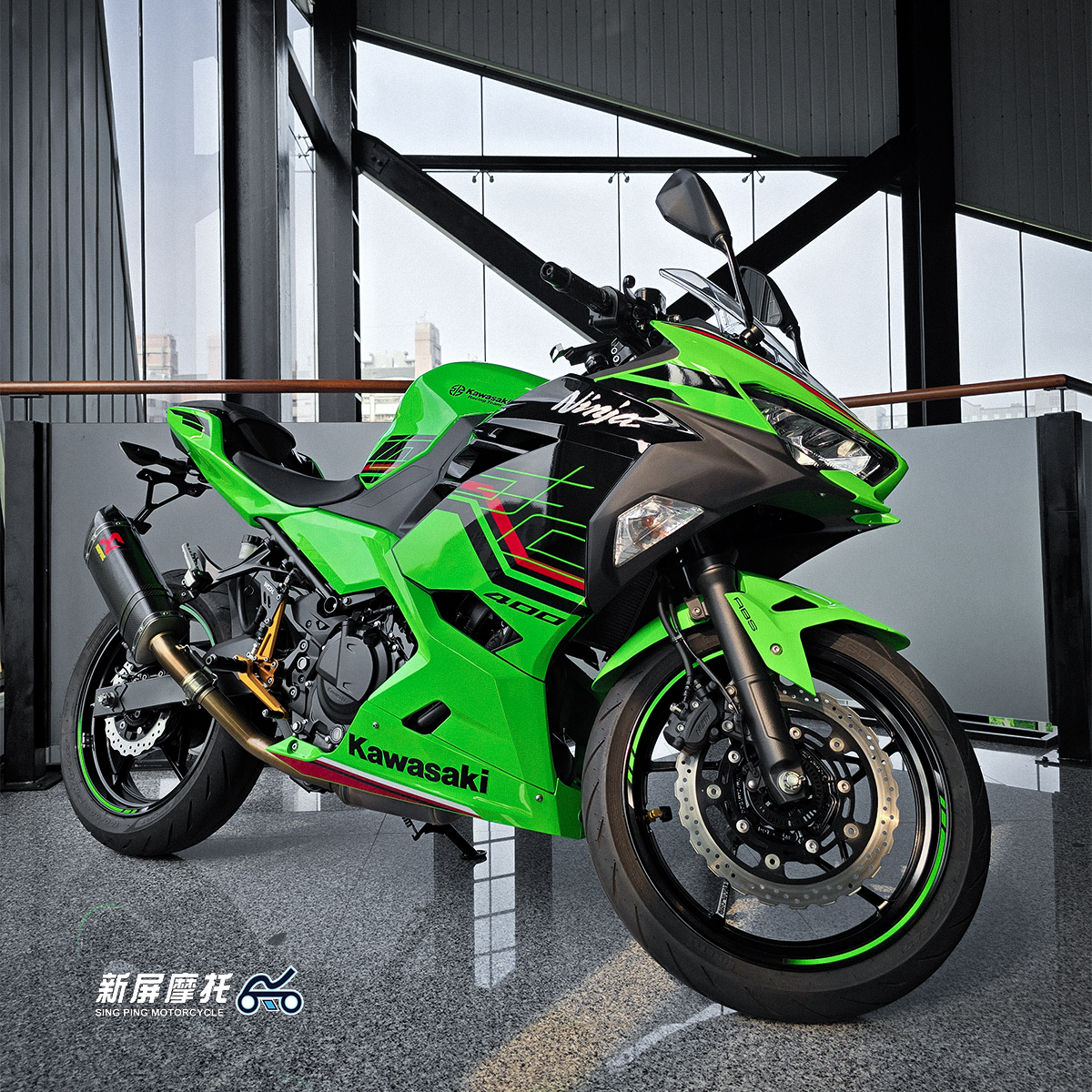 KAWASAKI NINJA400 - 中古/二手車出售中 【 原廠認證+保固 】Kawasaki Ninja400 車況近乎完美無事故無倒車 | 新屏摩托有限公司