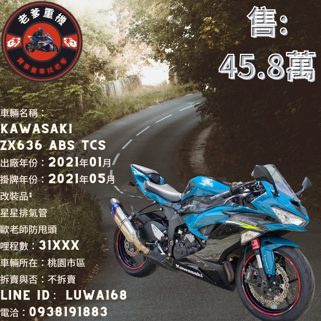 漁師網②中古？ KAWASAKI NINJA ZX-6R - 中古/二手車出售中[出售] 2021年KAWASAKI