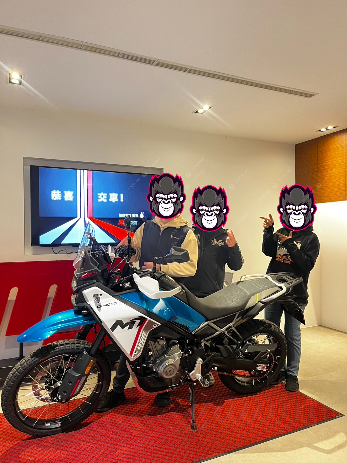 【重車銷售職人-宇軒 (敏傑)】CFMOTO 450MT - 「Webike-摩托車市」 【敏傑宇軒】賀交車 陳帥哥 CFMOTO 450MT 總代理公司車