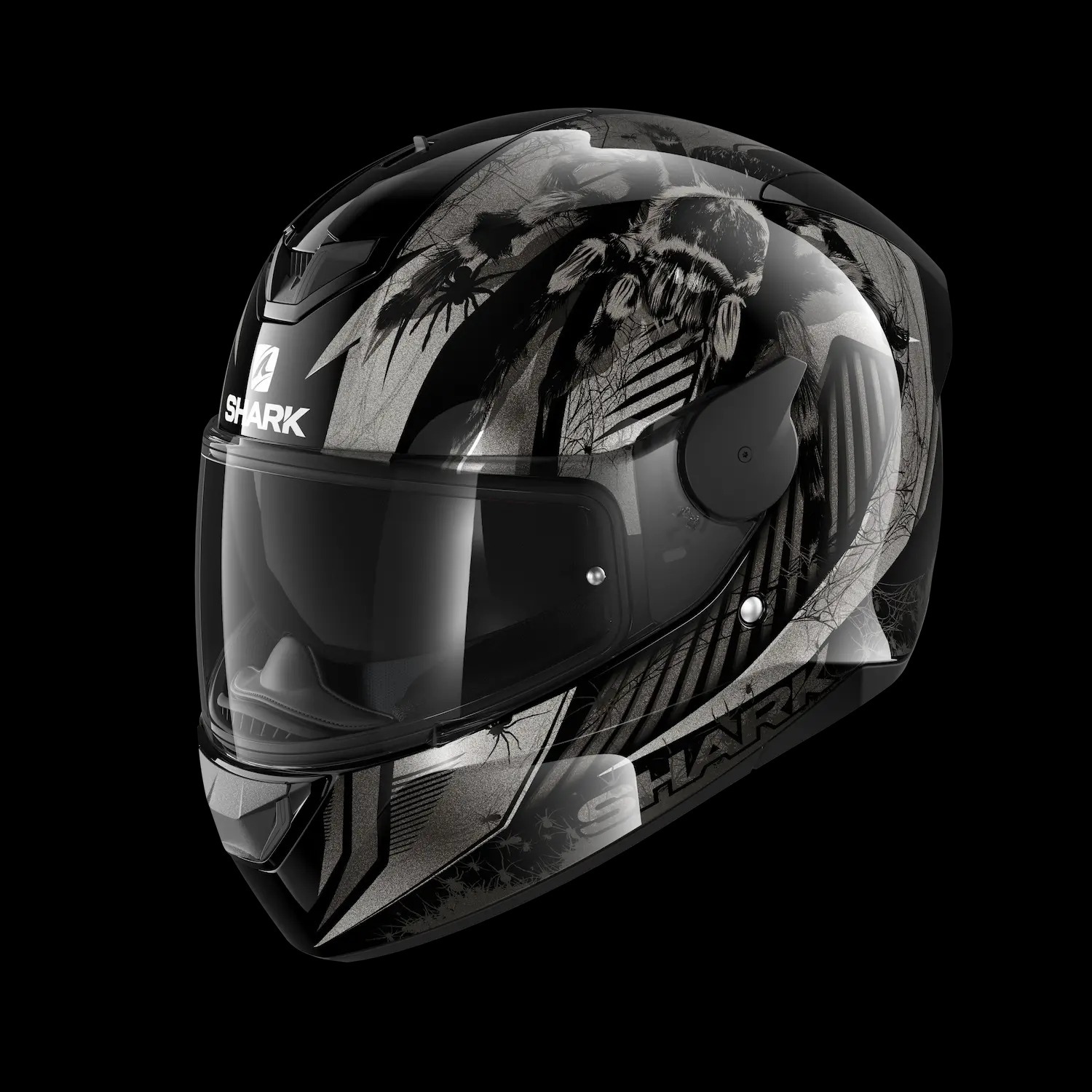 Shark helmet D-SKWAL 2 ATRAXX 全罩安全帽(黑灰銀) [HE4058WKAS-XS]