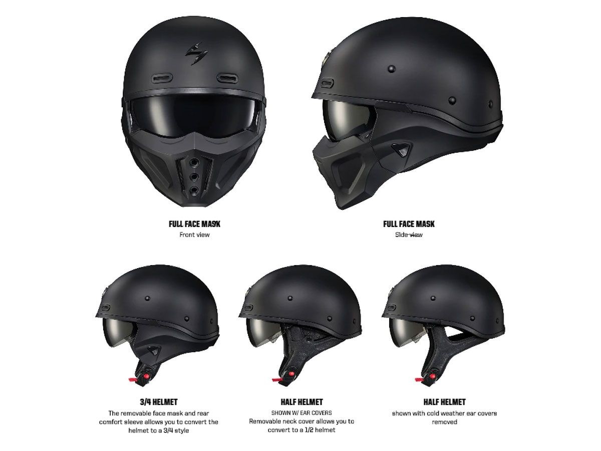 Scorpion helmet COVERT-X STREET FIGHT安全帽(亮灰) (86-100-253-03