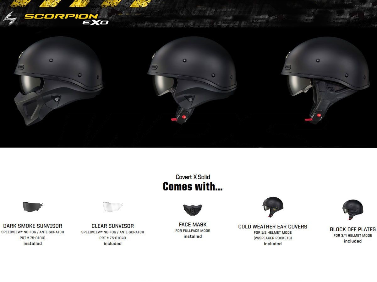 Scorpion helmet COVERT-X STREET FIGHT安全帽(亮灰) (86-100-253-03