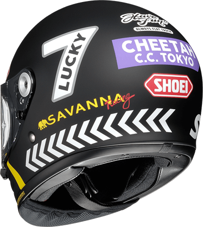 SHOEI GLAMSTER CHEETAH CUSTOM CYCLES TC-5 黑／黃色全罩安全帽【總