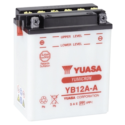 YUASA YB12A-A 加水式電瓶(YB12A-A)| Webike摩托百貨