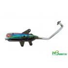 【MOTOR BROTHER】【GP Acceleration King Handmade Multicolor Titanium Straight Muffler】 S-MAX 155| Webike TW