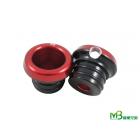 【MOTOR BROTHER】【MB BWS Frame UFO Double Color Tail plug Black ／Red】| Webike TW