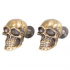 【Louis】Decorative skull bolts 骷髏裝飾螺絲(黃銅) | Webike摩托百貨