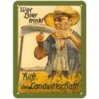 【Louis】"Wer Bier trinkt..." 經典金屬牌| Webike摩托百貨