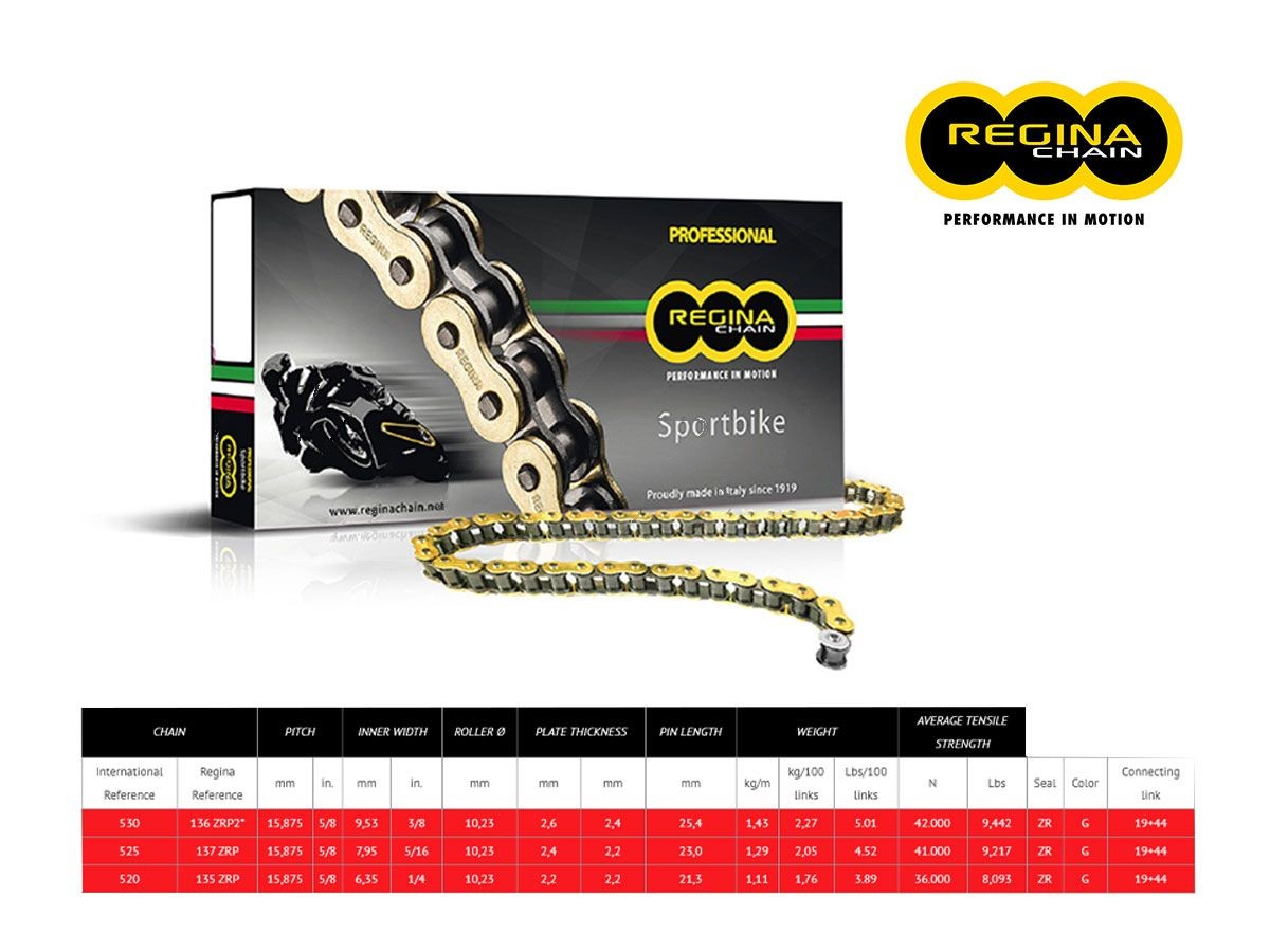 【REGINA】โซ่ REGINA 136ZRP2 PASSO 530 - Webike Thailand